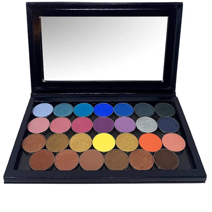 Large Magnetic Makeup Palette, Empty Magnetic Palette, Universal Magnet makeup palette for Eyeshadows, Powders, Customizable Beauty Organizer with Clear Window
