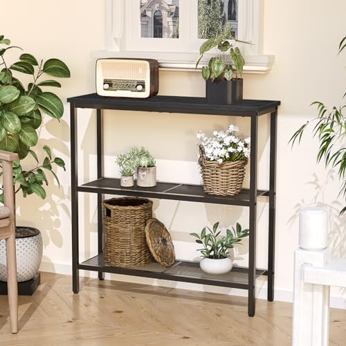 HOOBRO 29.5" Narrow Console Table, 3 Tier Entryway Table, Thin Sofa Table - Image 5