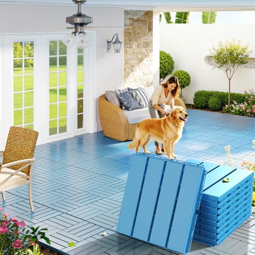Goovilla Plastic Interlocking Deck Tiles, 9 Pack by Goovilla