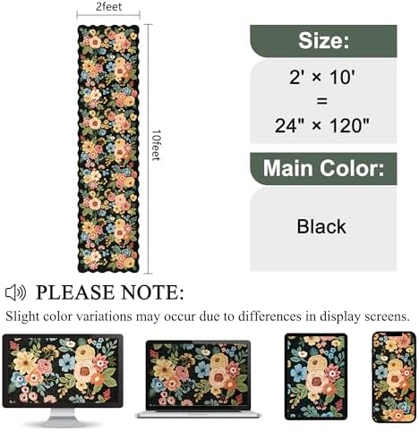 DUKINO 2x10 Runner Rug for Hallway, Washable Kitchen Rug Non Slip - Image 2