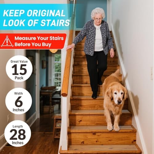 LifeGrip Stair Treads Non-Slip, Anti Slip Transparent Stair Treads Tape - Image 2