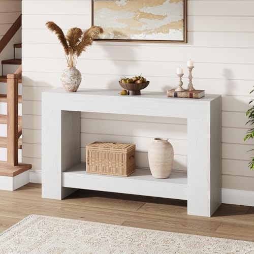 GarveeHome 47" Farmhouse 2-Tier Console Table by GarveeHome