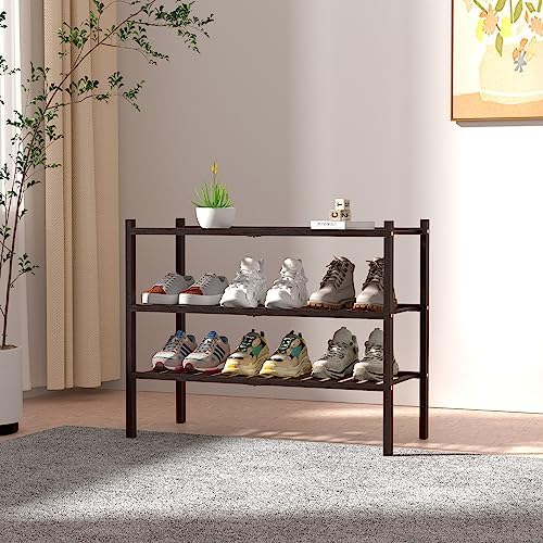 ROMGUAR CRAFT 3 Tier Bamboo Shoe Rack - Image 2