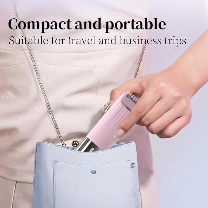 Dual-Head Body Trimmer for Women,2 in 1 Women Electric Shaver,IPX7 Waterproof Close Shaver and Facial Hair Remover for Body,Arm Bikini Face Leg-USB C Charge Wet & Dry Use-Bulit in Light