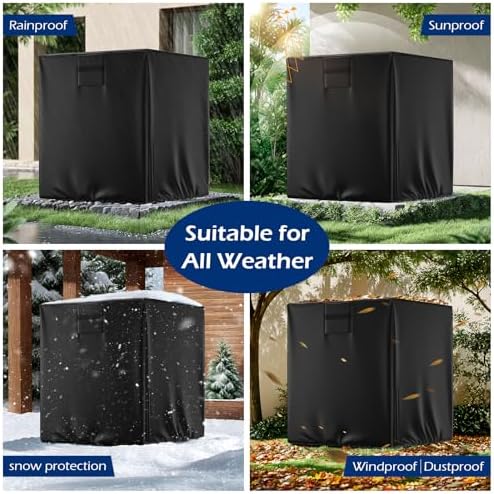 Air Conditioner Cover for Outside -600D Waterproof AC Units Cover Outdoor for - Image 7