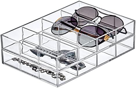 Amazing Abby - Soleil - 2-Pack Acrylic 4-Compartment Sunglass Organizer - Image 6