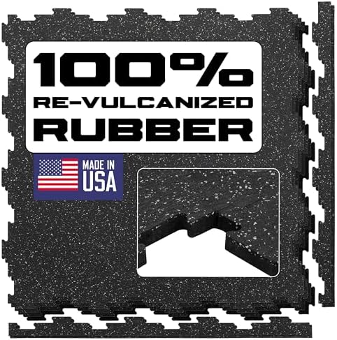 Interlocking Rubber Floor Tiles – Heavy Duty 100% Rubber Gym Flooring by GrytFit