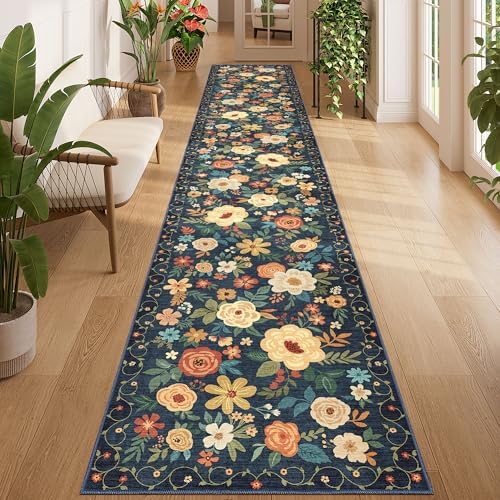 DUKINO 2x12 Washable Runner Rug, Non Slip Long Kitchen Rugs by DUKINO