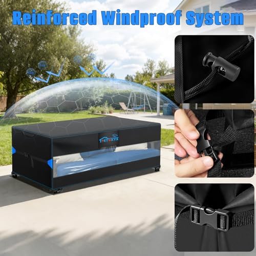 Outdoor Dining Table Cover, 420D Oxford - Image 6