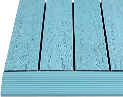 NewTechWood 1/6 ft. x 1 ft. Quick Deck Composite Deck Tile Straight Fascia in by NewTechWood