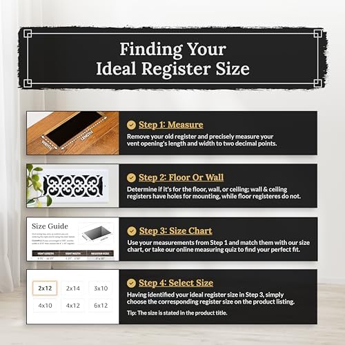 Decor Grates PL410-BLK 4-Inch by 10-Inch Plastic Floor Register - Image 2
