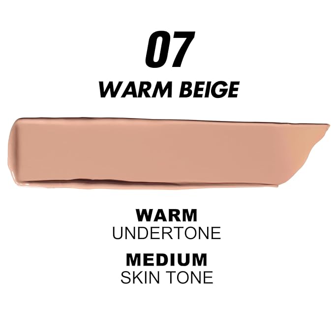 FOCALLURE 2 Pcs Liquid Foundation, Skin Evolution Foundation + Concealer, Full Coverage Foundation Makeup, Durable, Waterproof, Oil-Control, Hides Wrinkles & Lines, Warm Beige