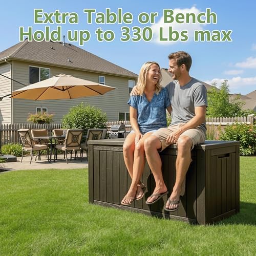 Outdoor Storage Box Waterproof, 110 Gallon Deck Box - Image 5