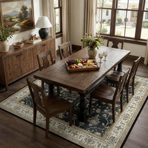 RELEANY Washable Area Rug, Square 8'x8' - Image 3