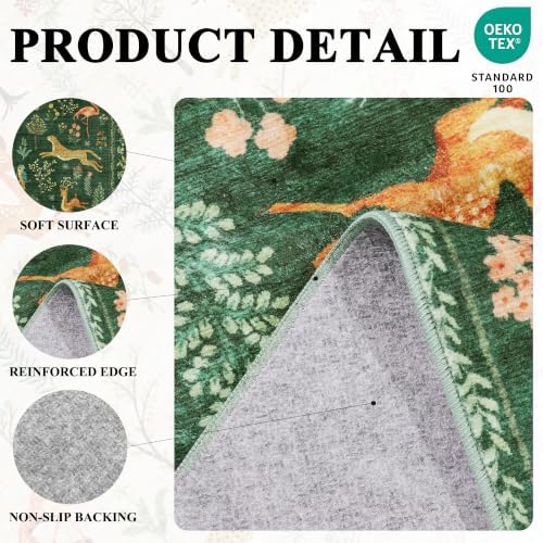 DUKINO 2x7 Runner Rug for Hallway, Washable Kitchen Rugs Non Slip - Image 4