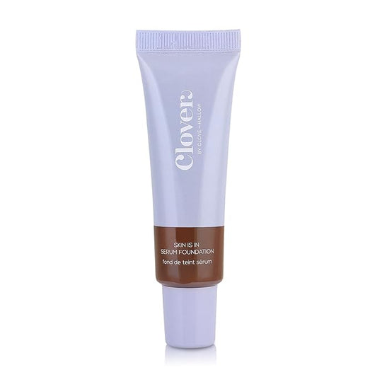 Clover Skin Is In Serum Foundation | Hydrating Face Serum, Lightweight Foundation, Cruelty-Free & Vegan | With Squalane And Sunflower Seed Wax | 30 ml - Shade 13 (Deep)