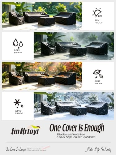 JinHrtoyi Outdoor Chair Covers 2 Pack, 27Wx32Dx36H inches Patio Chair Cover - Image 5