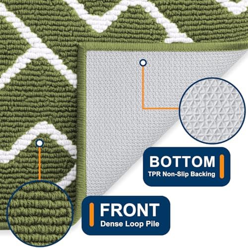 OLANLY Front Door Mat 32x20, Low-Profile Easy Clean Doormat - Image 4