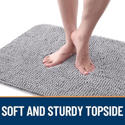 OLANLY Dog Door Mat for Muddy Paws 35x24, Super Absorbent Chenille Mud Mat - Image 4