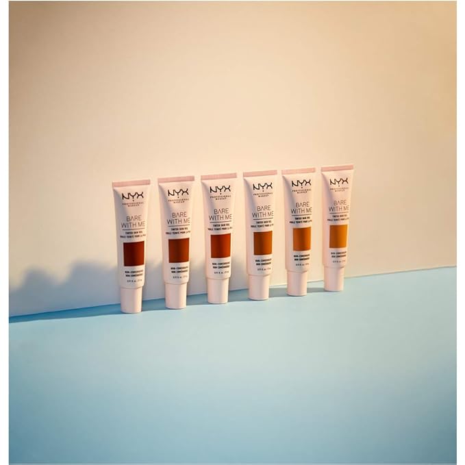 NYX PROFESSIONAL MAKEUP Bare With Me Tinted Skin Veil, Lightweight BB Cream - Deep Mocha