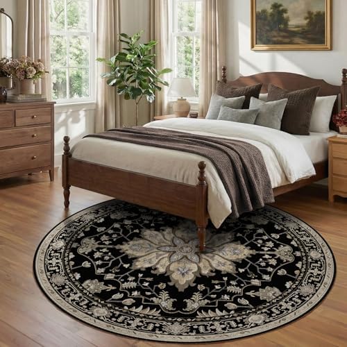 RELEANY Washable Area Rug, Round 8ft - Image 3