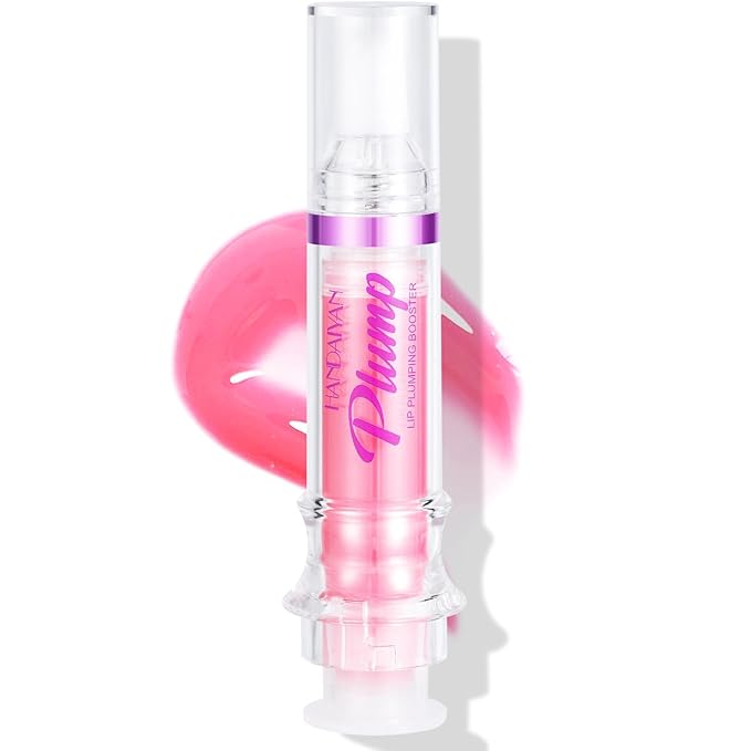 Natural Spicy Lip Plumping Booster Lip Plumping Oil，Lip Plumper Gloss, Ultra-Hydrating & Nourishing Plump and Pout Lip Plumper, Glossy Finish Fuller Lip Plumping Lip Gloss for Women Girls(05#)
