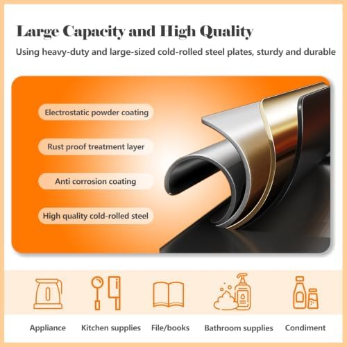 GAIOUS 74.8" Tall Metal Food Cabinet - Image 4