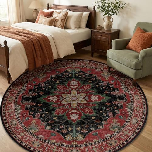 RELEANY Washable Area Rug, Round 6ft - Image 3