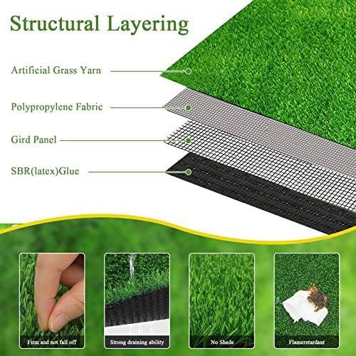 Bsmathom Artificial Grass Rug Indoor Outdoor Rug, Professional Dog Potty - Image 5