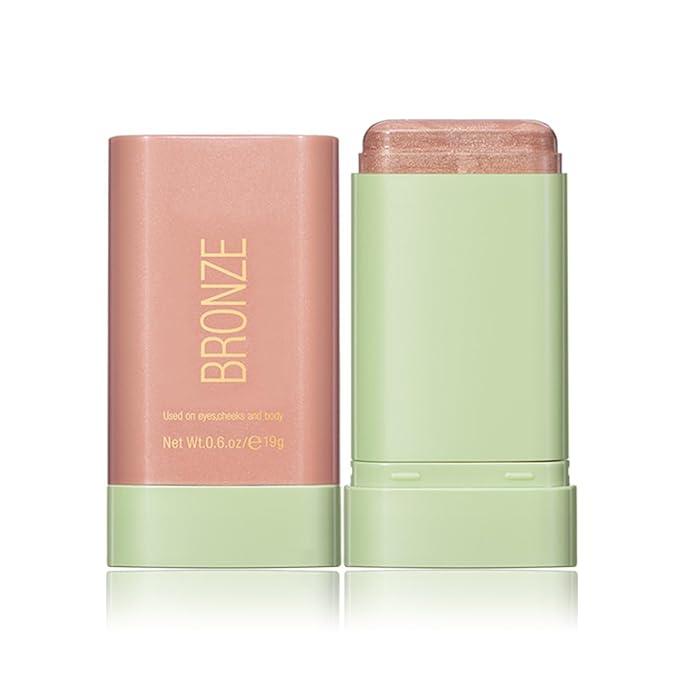 Multi-Purpose Makeup Blush Stick, 3-in-1 Beauty Tinted Solid Blush Stick For Cheeks, Lips And Eyes Waterproof Natural Cream Blush Stick With Long-Lasting Moisturizing Formula (#2Soft Glow)