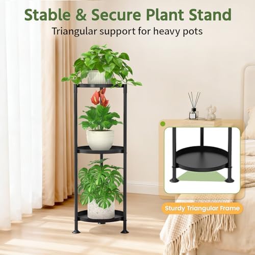LASZOLA Plant Stand Indoor Tall Corner - Image 5