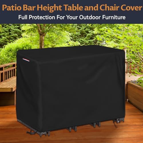 Patio Waterproof Bistro Set Bar Table Cover - Image 7