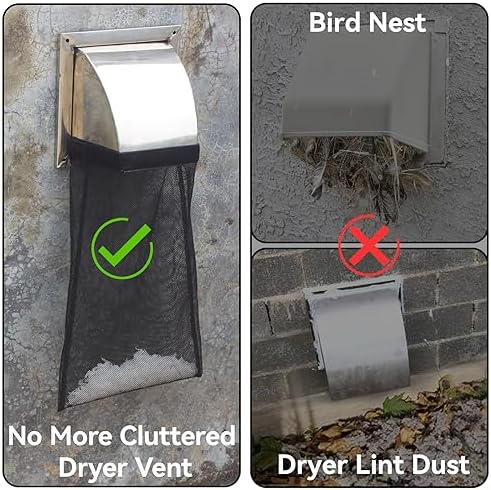 4 Pcs Dryer Lint Catcher, Dryer Vent Lint Trap, Dust Bag Lint Bag Outdoor Dryer - Image 3
