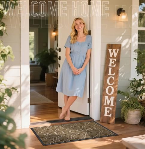 Yimobra Large Welcome Door Mat, 36 x 24 in - Image 2
