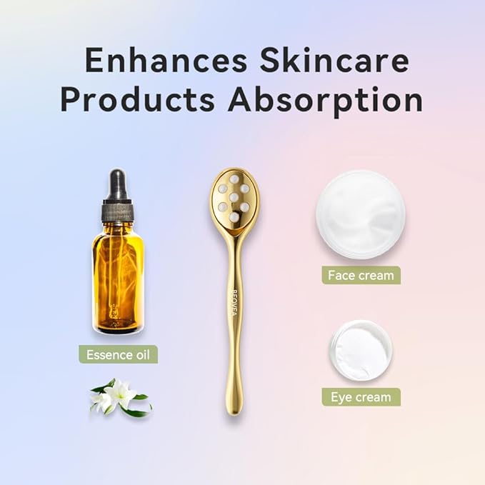 3-in-1 Face Roller for Women – Cryo Sticks for Puffiness, Skin Tightening & Face Lifting, Facial Roller with Cream Spatula, Travel-Friendly Design