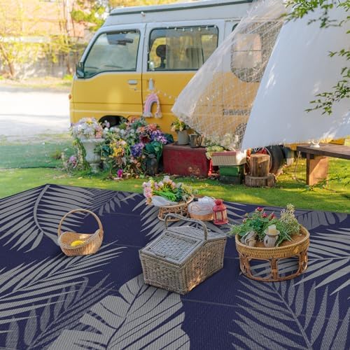 GENIMO Outdoor Rug, Waterproof Plastic Rugs 10'x14' - Image 3