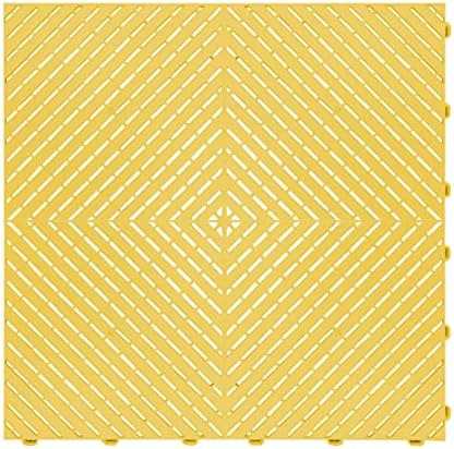 Swisstrax Ribtrax Smooth PRO Garage Floor Tiles, Citrus Yellow by Swisstrax
