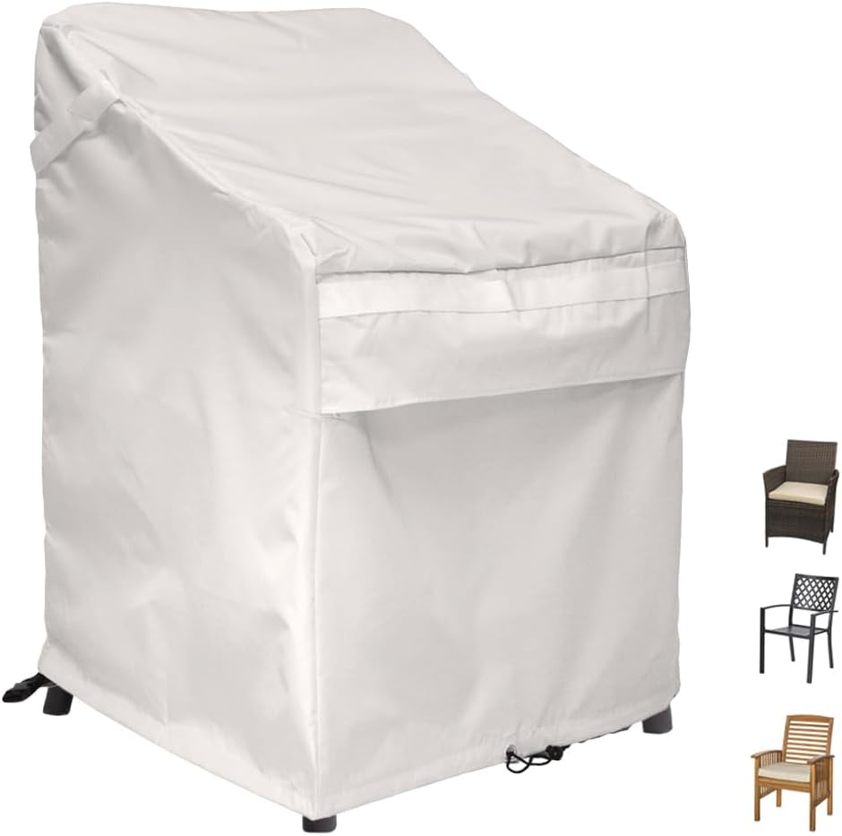 24D x 24W x 36H UV-proof Waterproof Furniture Patio Cover 800D white cream by XTREMECOVERPRO