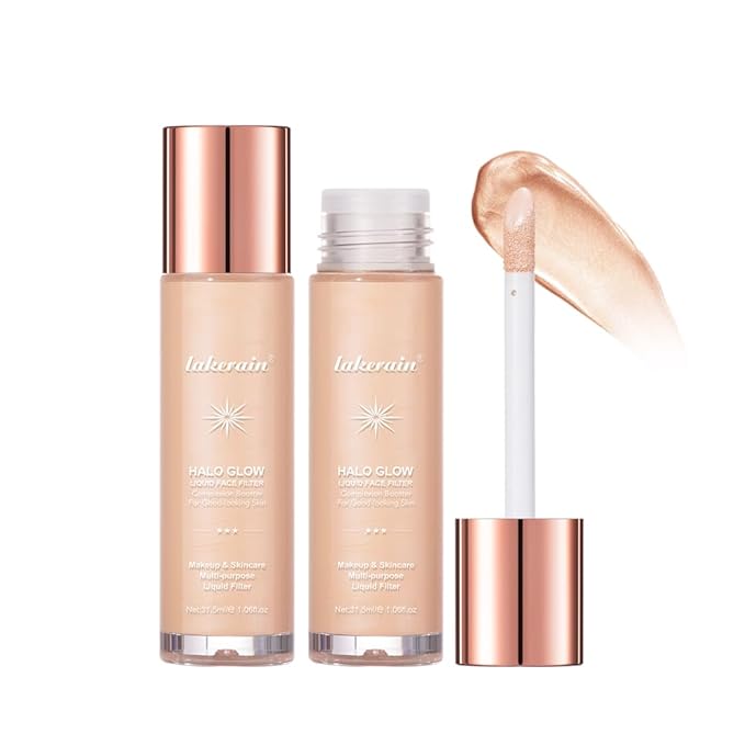 Halo Glow Liquid Face Filter, Complexion Booster For A Glowing, Soft-Focus Look, Infused With Hyaluronic Acid, Vegan & Cruelty-Free 1.06 OZ/31.5ml -03