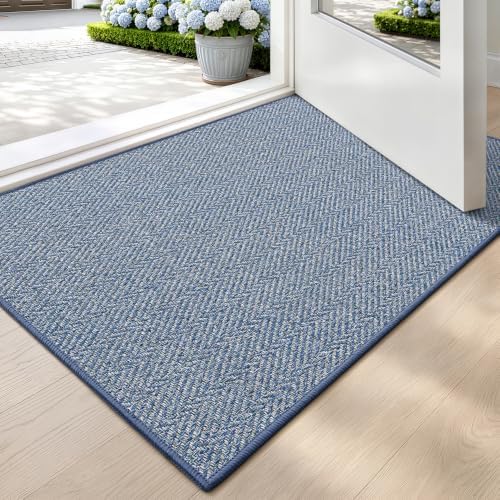 LUMI Ultra Thin Indoor Door Mat 17"x30", Entrance Doormat by LUMI