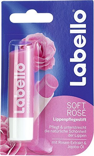 Labello Soft Rose, Labello Watermelon Shine, Labello Blackberry Shine Lip Balm Bundle