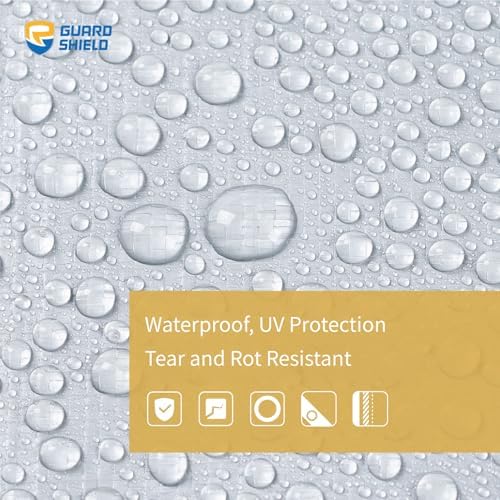 GUARD SHIELD Heavy Duty Tarp 10x20 Feet Silver Multi Purpose Thick Waterproof - Image 3