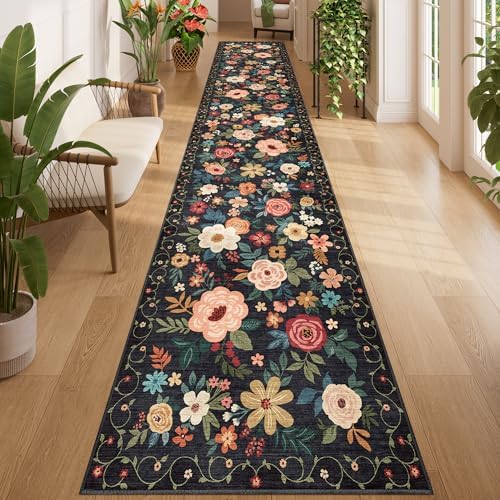 DUKINO 2x14 Runner Rug, Washable Long Kitchen Runner Rug Non Slip - Image 3