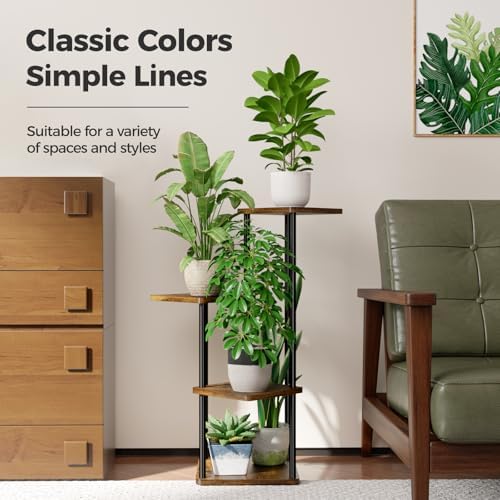 Bamworld Small Plant Stand Corner Plant Shelf - Image 3