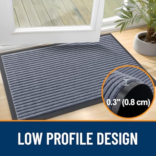 OLANLY 2-Pack Front Door Mats 33x21, Waterproof Heavy-Duty Doormats - Image 4