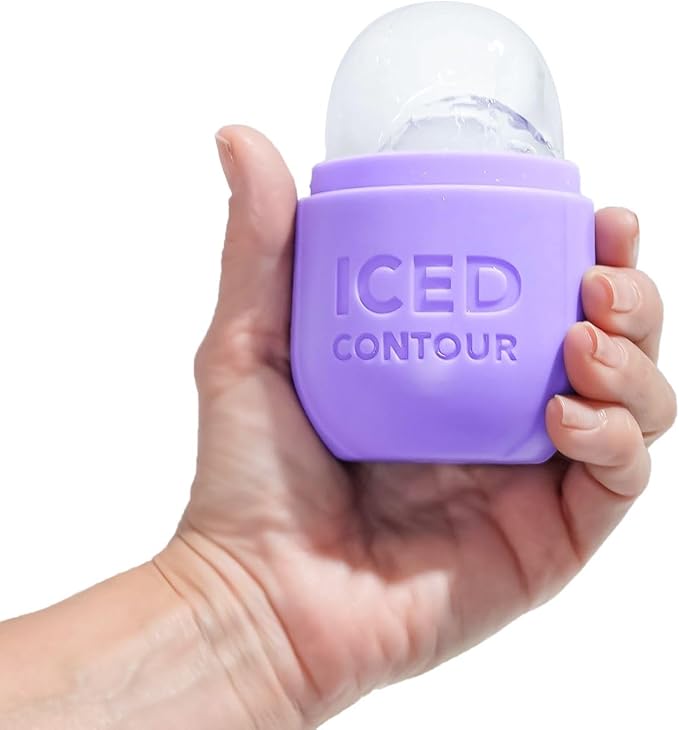 Ice Roller for Face, Ice Face Roller for Eyes, Neck and Cold Therapy for Injuries. Ice Mold for Face Massager, Skin Care. Remove Fine Lines, Shrink Pores, Reduce Acne (Purple)