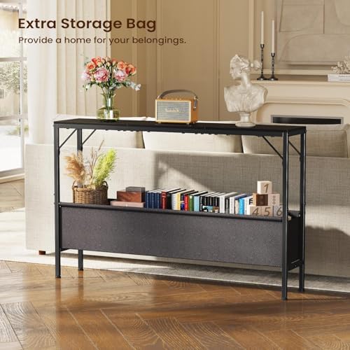 Narrow Console Table, 47.2" Long Entryway Table - Image 4