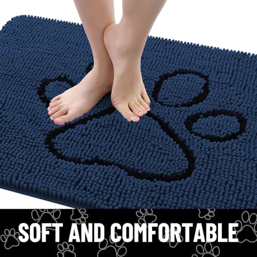 Smiry Dog Door Mat for Muddy Paws, Absorbent Non Slip Dirt Trapper - Image 3