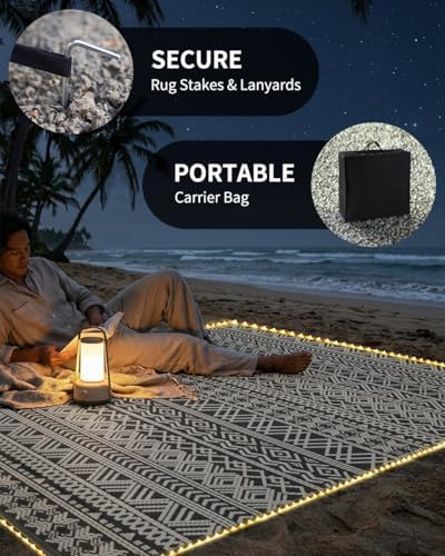 MontVoo-Outdoor Rug Carpet 9x12 ft - Image 6