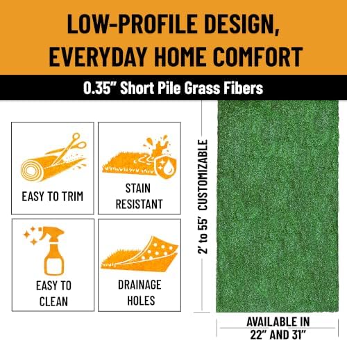 Ottomanson Artificial Grass Runner Lite 31" x 50' - Image 4